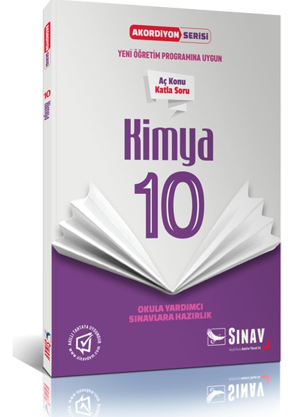 Sınav Yayınları 10. Sınıf Kimya Akordiyon Kitap