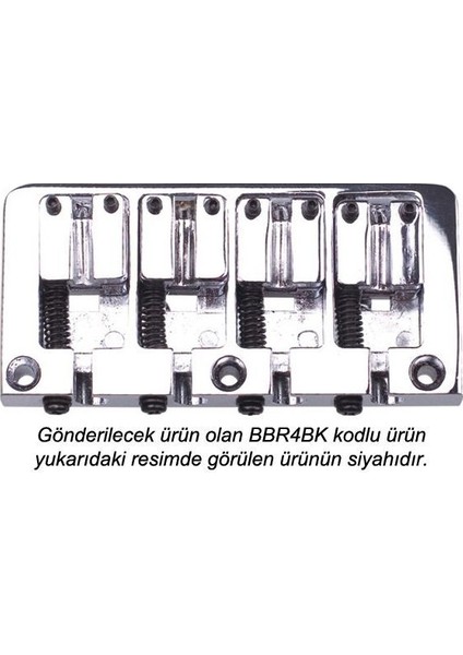 Dr Parts Bbr4Bk Bas Gitar Köprüsü (Siyah)