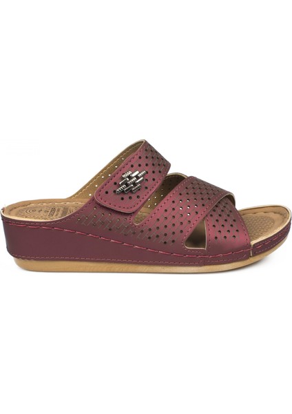 10677 Fashion Anatomic Bordo Kadın Terlik fiyatları