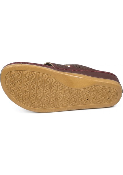 10677 Fashion Anatomic Bordo Kadın Terlik indirimleri