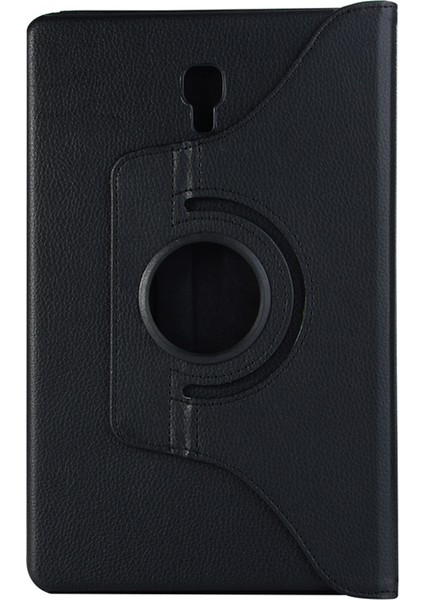 Samsung Galaxy Tab A SM-T590 10.5 Tablet 360 Derece Döner Standlı Deri Kılıf - Siyah