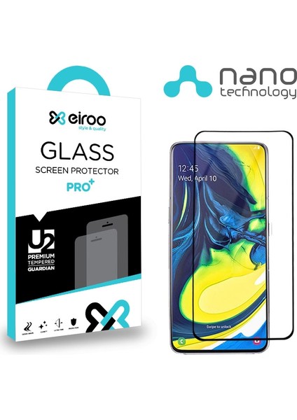 Samsung Galaxy A80 Curve Nano Glass Cam Ekran Koruyucu