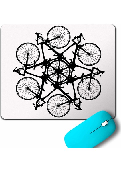 Bicycle Circle Kaleidoscope Mountain Bisiklet Mouse Pad