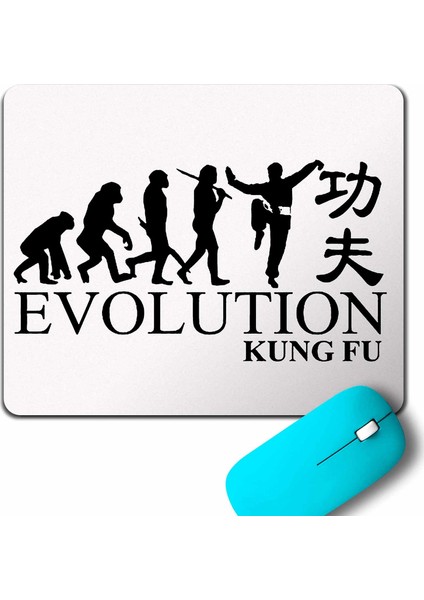 Evolution Human Evrim Kung Fu Kungfu Karate Mouse Pad