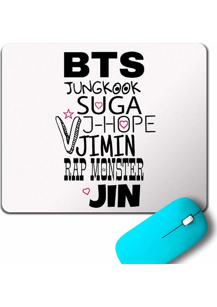 Bts Bangtan Boys Junkook Suga Jimin Mouse Pad