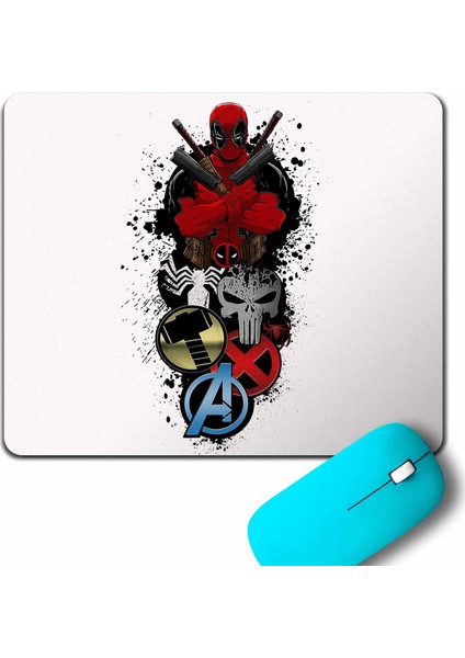 Deadpool 1 2 3 Punisher Tetikçi Mouse Pad