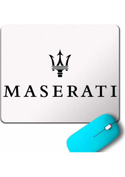 Maserati Logo Black Mouse Pad