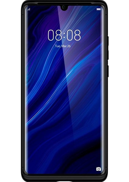 Huawei P30 Pro Kılıf Thin Fit 360 Black (Cam Ekran Koruyuculu) - L37CS25731