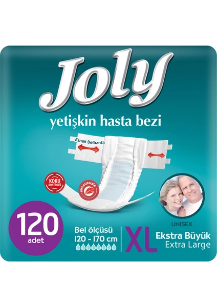 JOLY YETİŞKİN BEZİ X-LARGE 120 ADET