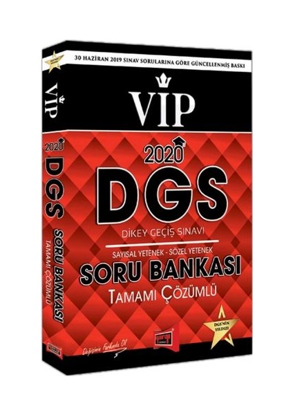 2020 DGS VIP Sayısal – Sözel Yetenek Tamamı Çözümlü Soru Bankası