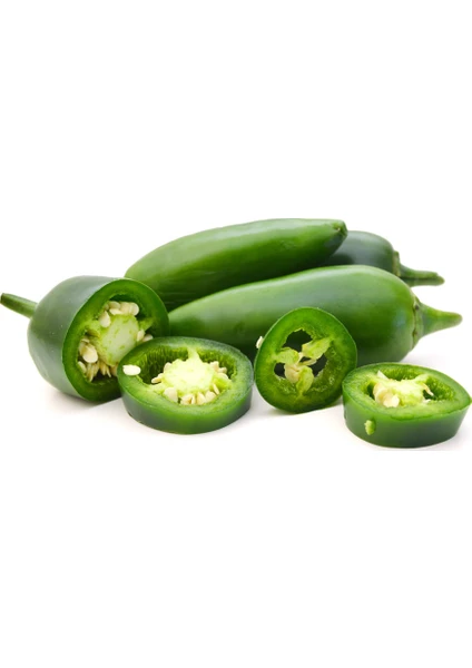 Jalapeno Biberi 30'lu Kırmızı Dolma Biber + Torf + Saksı + Tohum