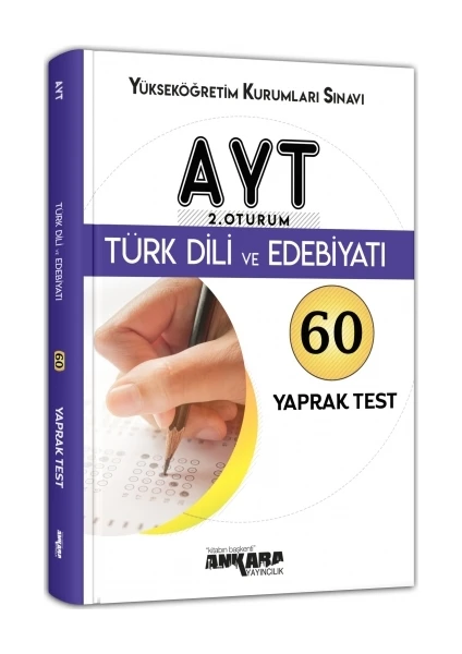 Ankara Yayıncılık AYT Türk Dili Ve Edebiyatı 60 Yaprak Test