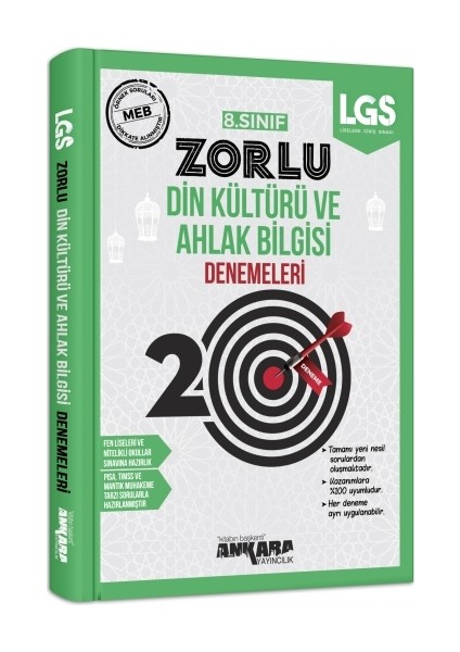 8.Sınıf Din Kültürü Kültürü Ve Ahlak Bilgisi 20 Zorlu Denemeleri