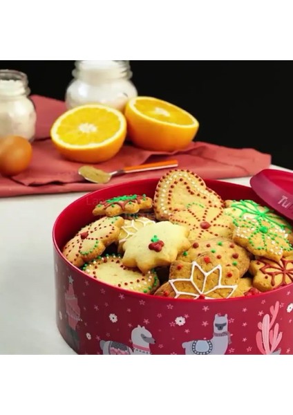 Hsgl Tupperware Tek Parmak Kurabiye Kutusu ( Kırmızı )