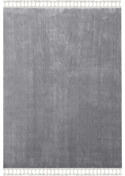 Payidar Halı Moroccan Plain Gri 120X180 cm Saçaklı Modern Halı