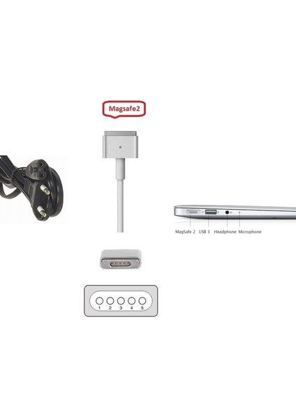 Apple MacBook Pro Core I7 ME664LL A Early 2013 Notebook Adaptörü