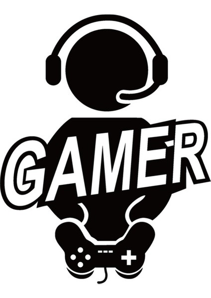Areksan Reklam Gamer Konsol Duvar Sticker 60 cm