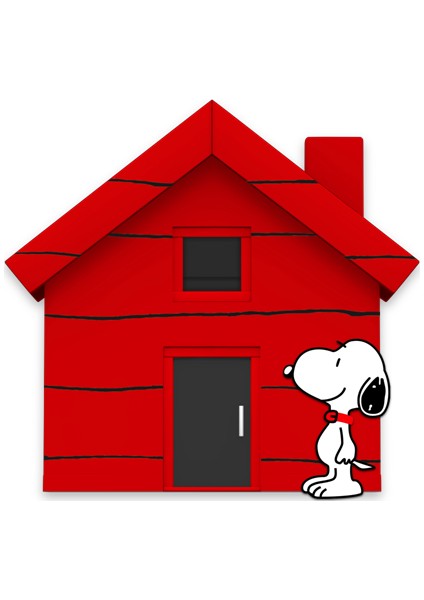 Areksan Reklam Snoopy Ev Çocuk Odası Duvar Sticker 50cm