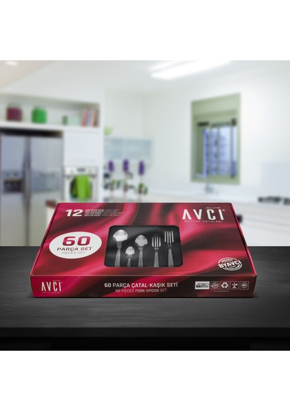 Ay Işığı 60 Parça Çatal Kaşık Takımı modelleri
