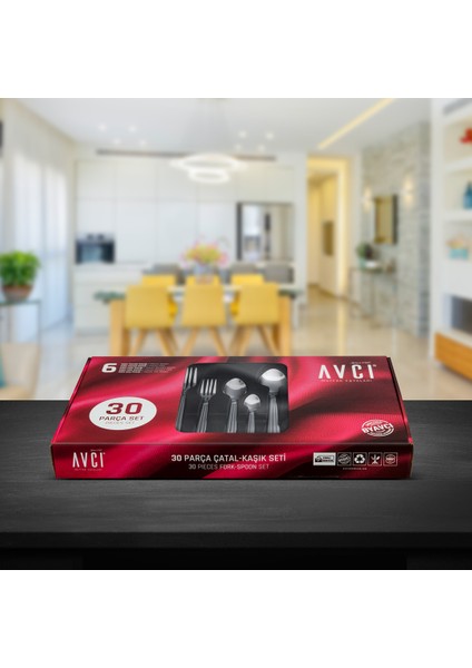 Yakamoz 30 Parça Çatal Kaşık Takımı modelleri