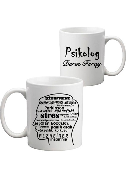 Psikolog Kupa Bardak - Psikiyatri Uzmanı Hediyesi