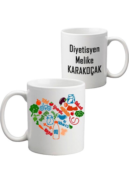 Diyetisyene Hediye Kupa Bardak