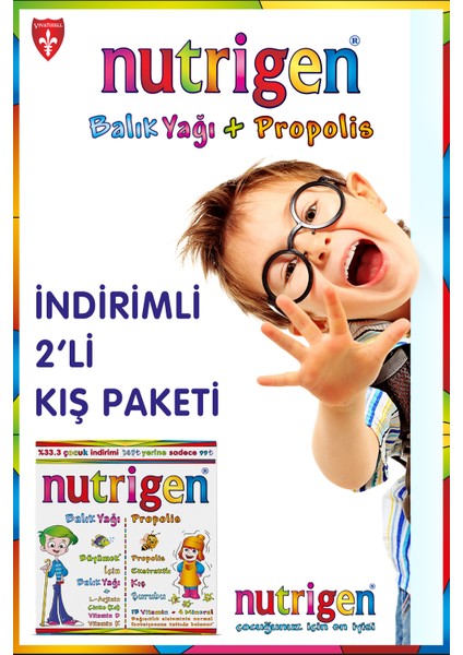 Nutrugen Balık Yağı Propolis  200 ml +200 ml Kofre