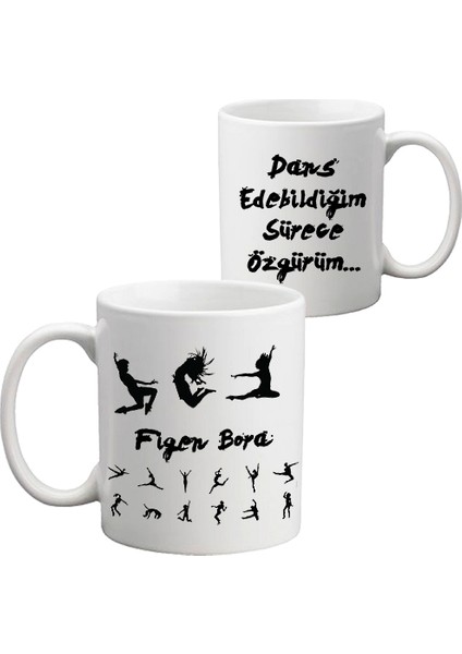 Dansçıya Hediye Özel Tasarım Kupa Bardak