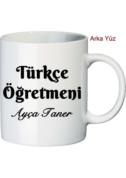 Türkçe Öğretmenine Hediye Kupa Bardak modelleri