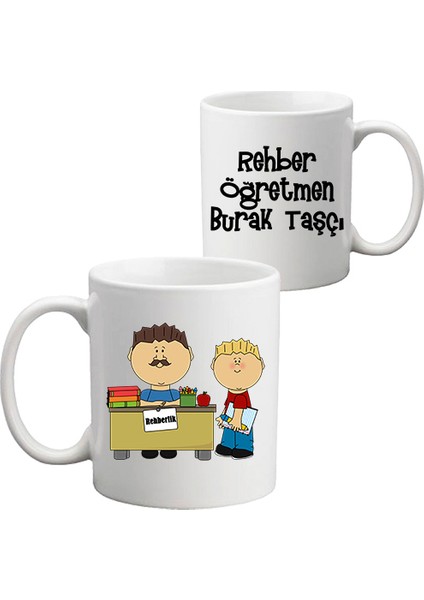 Erkek Rehber Öğretmene Hediye Kupa Bardak