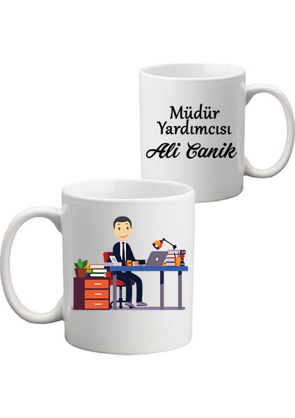 Erkek Müdür Yardımcısına Hediye Kupa Bardak