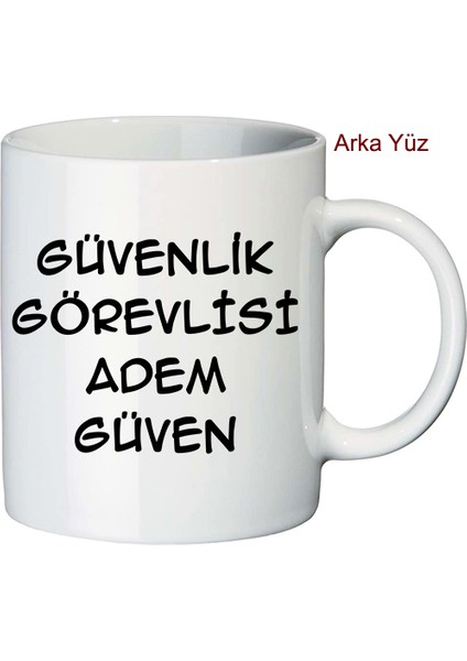 Erkek Güvenlik Görevlisine Hediye Kupa Bardak