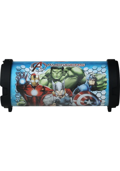 Marvel Avengers Yenilmezler Radyolu USBli Bluetooth Hoparlör Lisanslı MV-1003-AV1