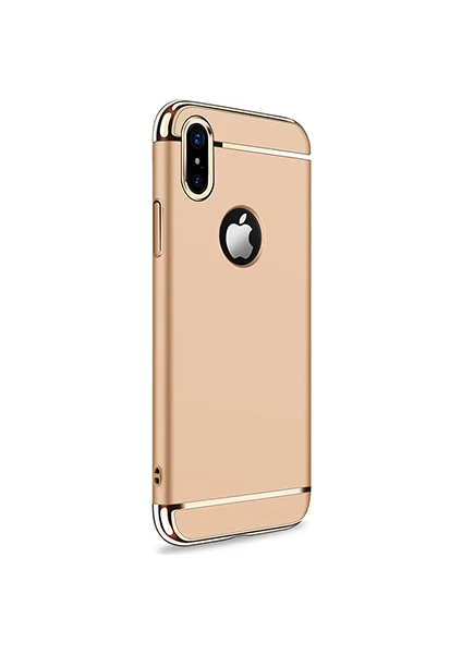 JR-BP364 Apple iPhone X/XS Ling Serisi Silikon Kılıf Kapak Gold