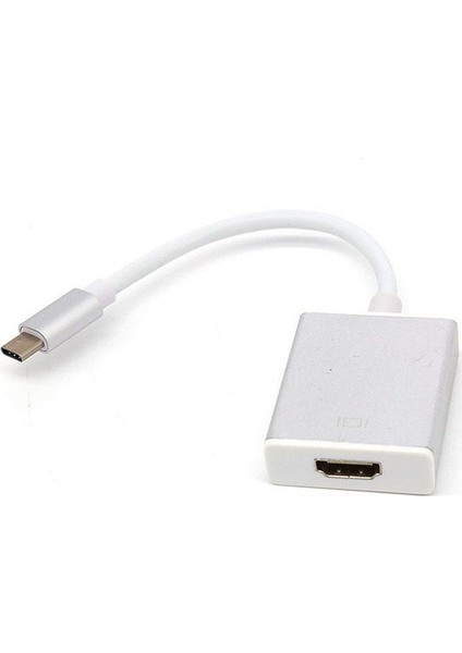 Type C 3.1 To Hdmı Tv Projeksiyon 4K Ultra Hd Macbook Uyumlu 10 Gpbs Süper Yüksek Hızlı Görüntü Yansıtıcı Dönüştürücü Adaptör