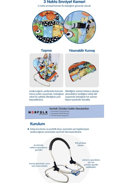 Rhythm Titreşimli ve Müzikli Ev Tipi Ana Kucağı - Tam Yatarlı - Kademeli Sırt Ayarı - Uçan Balon Mürdüm