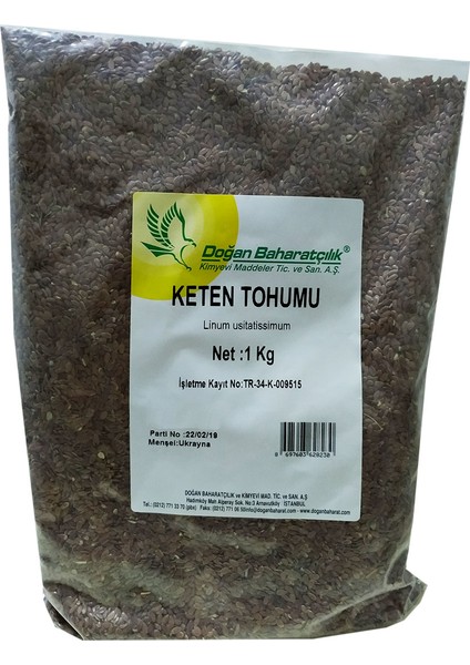 Keten Tohumu Tane 1000 gr Pkt