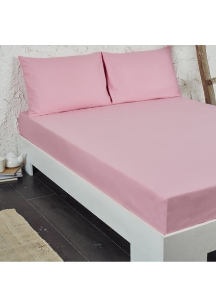 180X200 Fitted Çarşaf Pembe