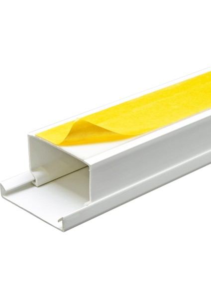 40x25 mm Güçlü Yapışkan Bantlı Beyaz 2x1m=2m Kablo Kanalı