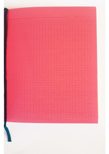 Sert Kapak Renkli Modelist Defter Kareli Mavi