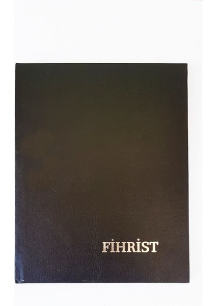 Ticari Fihrist 6'lı 17X24 Cilt Bezli Siyah