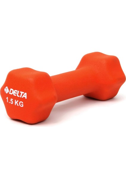 1,5 Kg x 1 Adet Deluxe Neopren Kaplı Turuncu Demir Dambıl