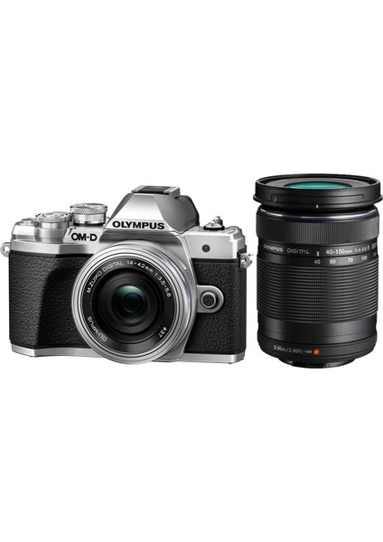 Om-D E-M10 Mark Iıı 14-42 Ez + 40-150 Kit (Gümüş)