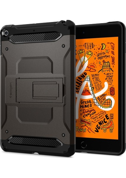 Apple iPad Mini 5 Kılıf Tough Armor TECH Gunmetal - 051CS26115