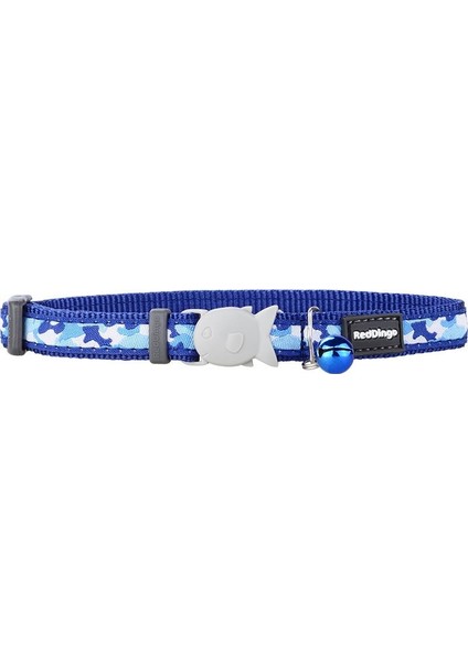 Reddingo Kamuflaj Desenli Lacivert Kedi Boyun Tasması 12 mm