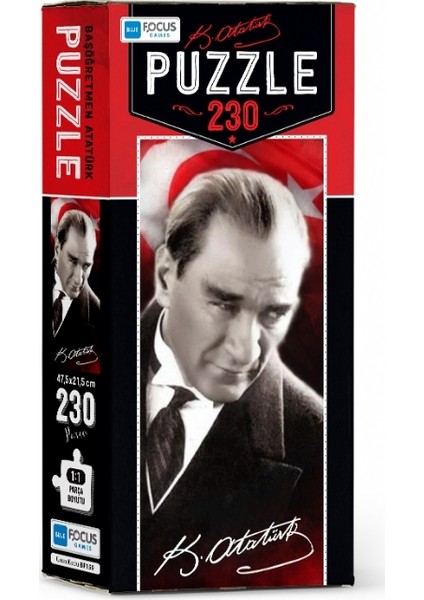 Blue Focus Başöğretmen Atatürk 230 Parça Puzzle