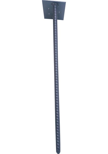 Retro Rustik Firkete Sehpa Ayağı Gümüş Yaldız 45 cm