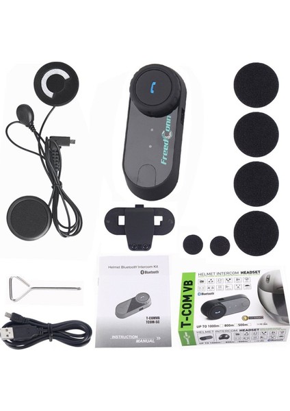 T-Com Vb Bluetooth Radyolu Su Geçirmez İntercom 800 Mt