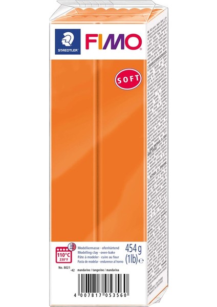 Staedtler Fimo Soft Polimer Kil 454 Gr. 42 Tangerine