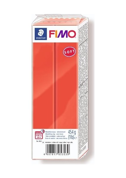 Staedtler Fimo Soft Polimer Kil 454 Gr. 24 Indian Red